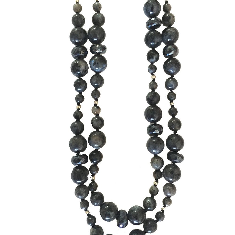 Black Labradorite Gemstone Necklace